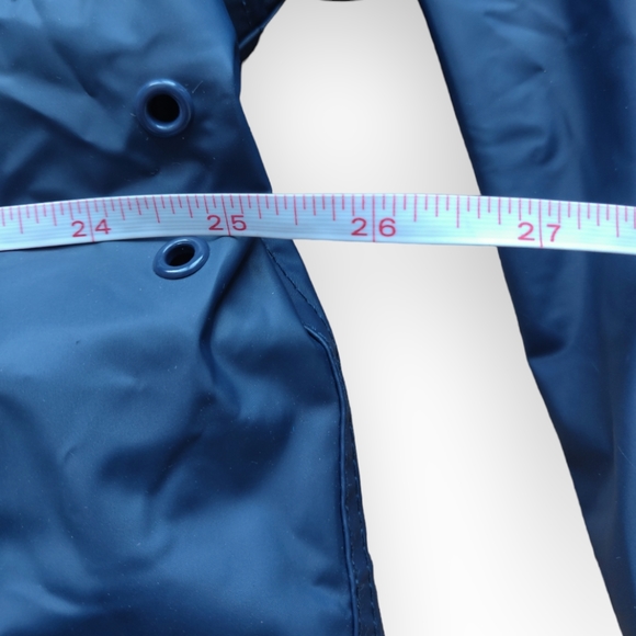 Men's Insulated Rain Coat Size Large Totes Blue Green Quilted Plaid Lining - Picture 8 of 11